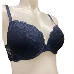 Wingslove  Navy Blue Lace Bra Size 36B